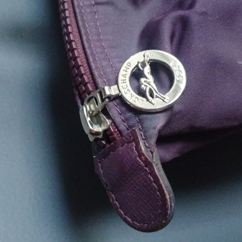 Longchamp Large Purple Tote Bag - Picture 3 of 16
